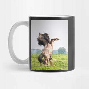 Horses don't usually fight over grass Mug